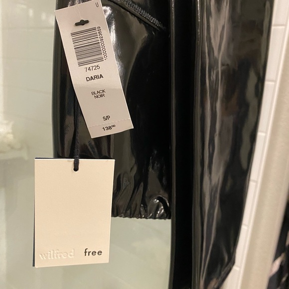 NWT Aritzia Wilfred Free Daria Faux Leather Leggings - Picture 2 of 2